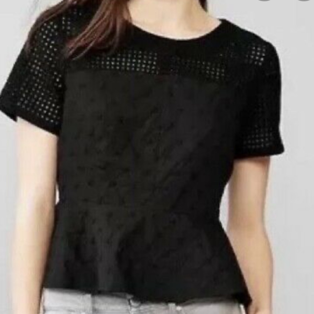 Peplum blouse textured Gap